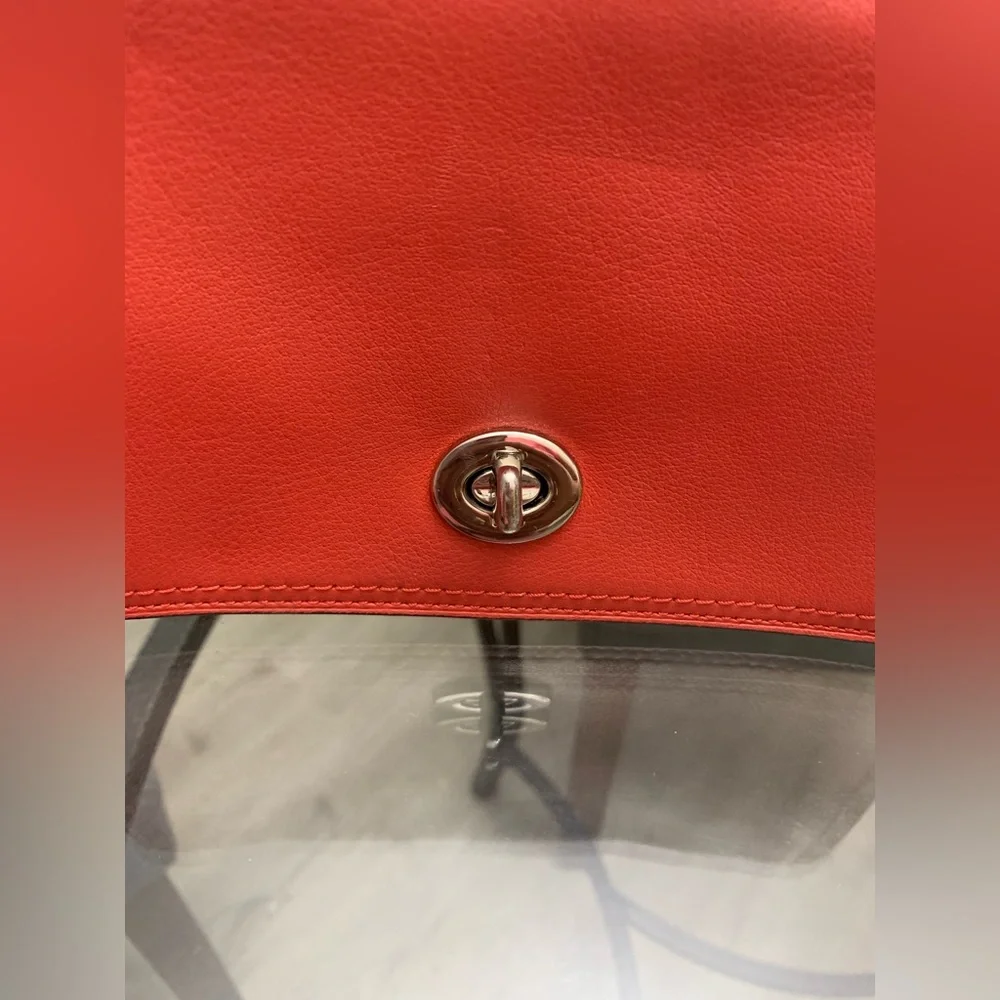 Coach 19914 Red Leather Crossbody Bag - Picture 4 of 10